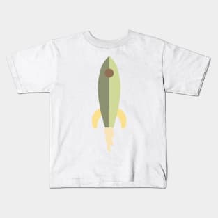 Rocket - Green Kids T-Shirt